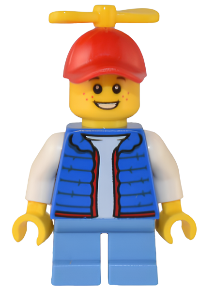 Минифигурка Lego Billy - Blue Vest, Tiny Yellow Propeller cty1504 U